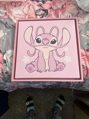 Pink Cute Cartoon Canvas Wall Art